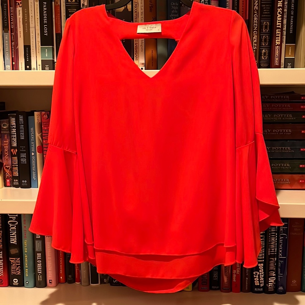 Lola and Sophie Orange Blouse